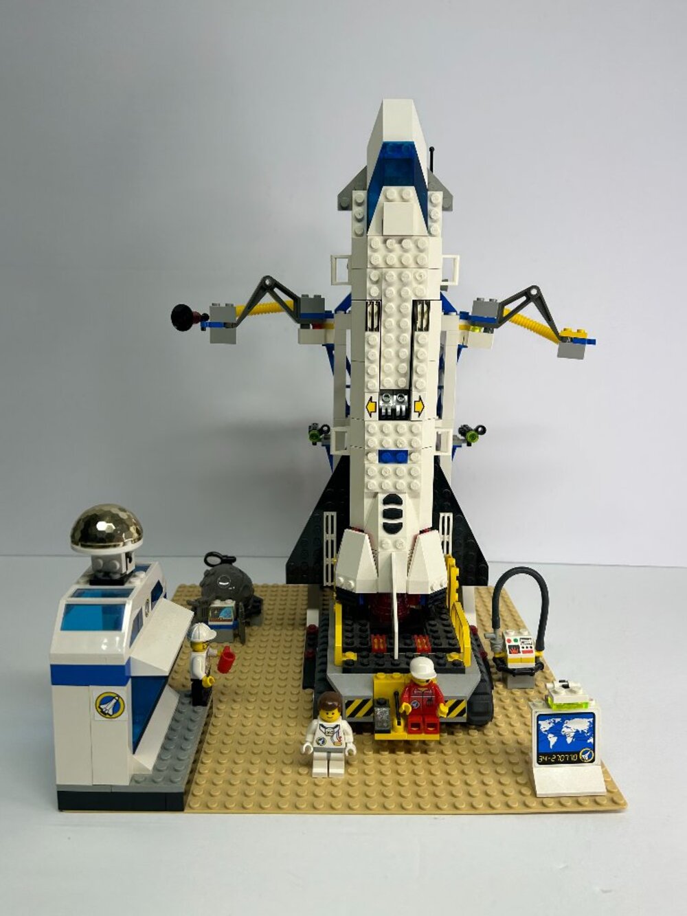 Vintage 1999 LEGO 6456 Space Port Mission Control - Mostly Complete As Is